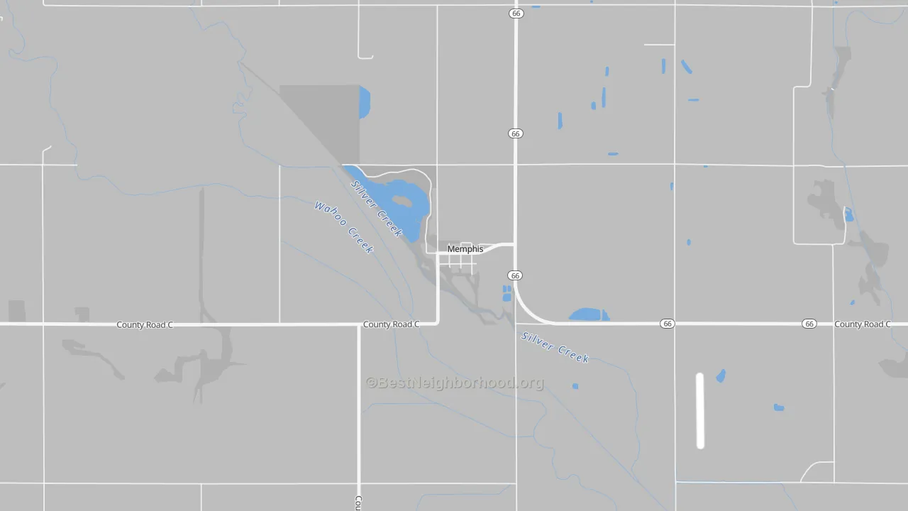 Bike Grade map of 68042, NE