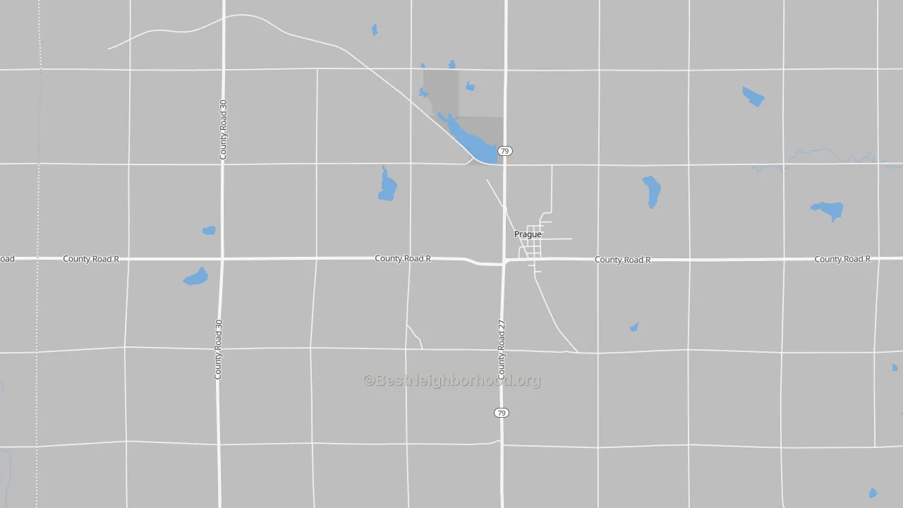 Bike Grade map of 68050, NE