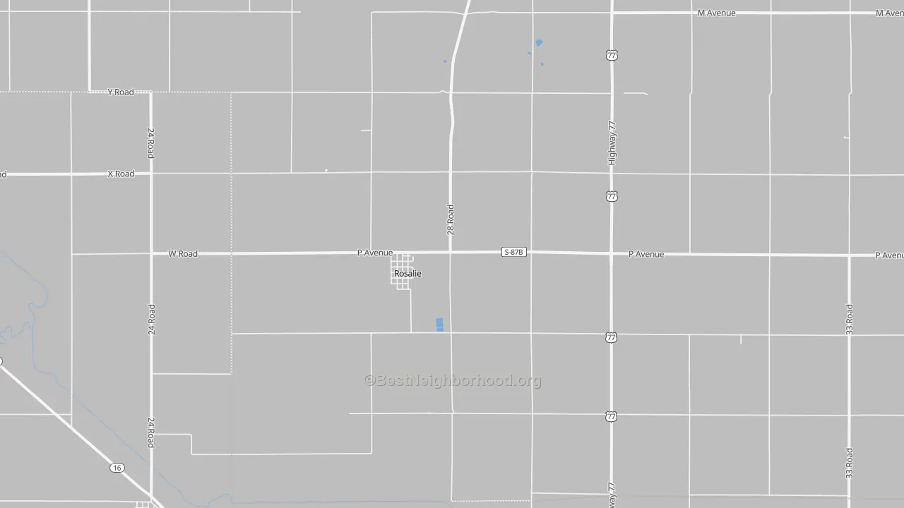 Bike Grade map of 68055, NE