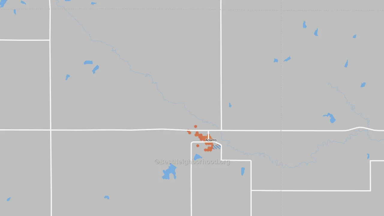Bike Grade map of 68301, NE