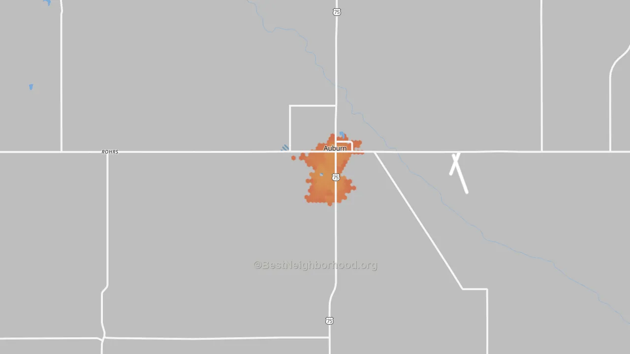 Bike Grade map of 68305, NE