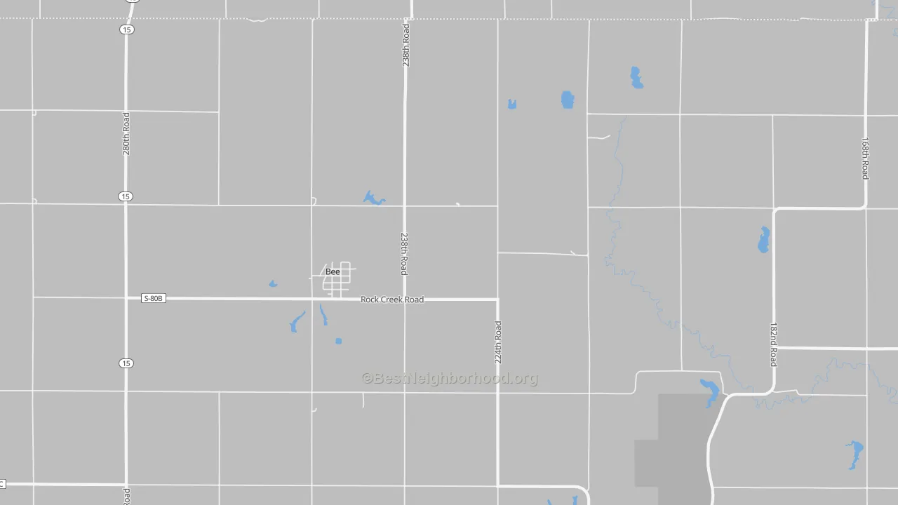 Bike Grade map of 68314, NE