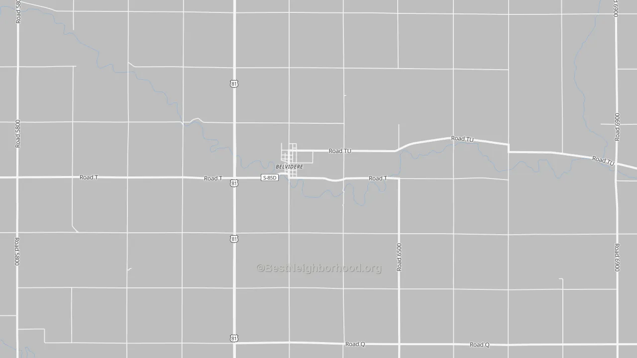 Bike Grade map of 68315, NE