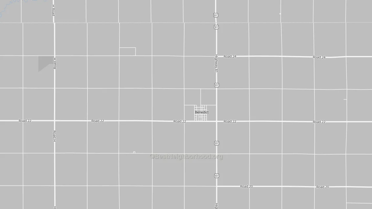 Bike Grade map of 68316, NE