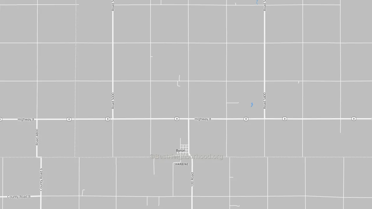 Bike Grade map of 68325, NE