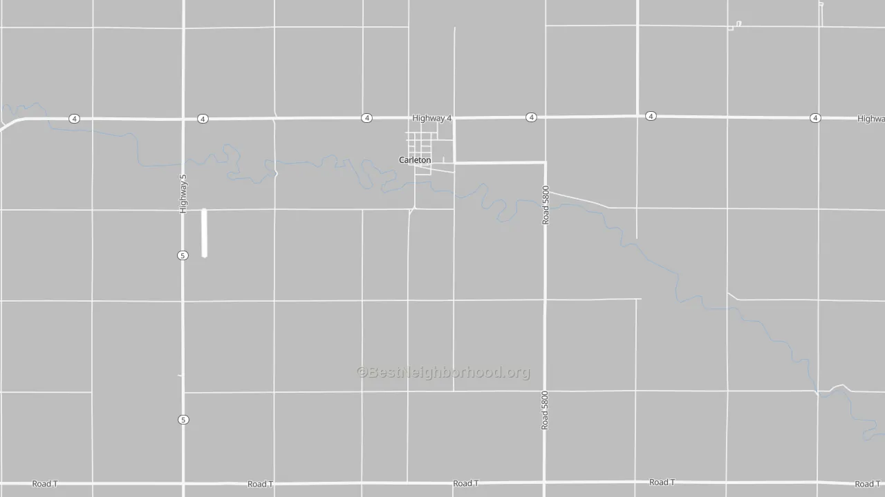 Bike Grade map of 68326, NE