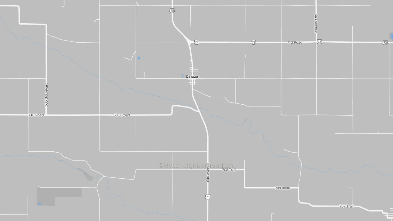 Bike Grade map of 68337, NE
