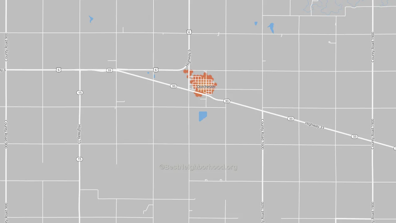 Bike Grade map of 68343, NE