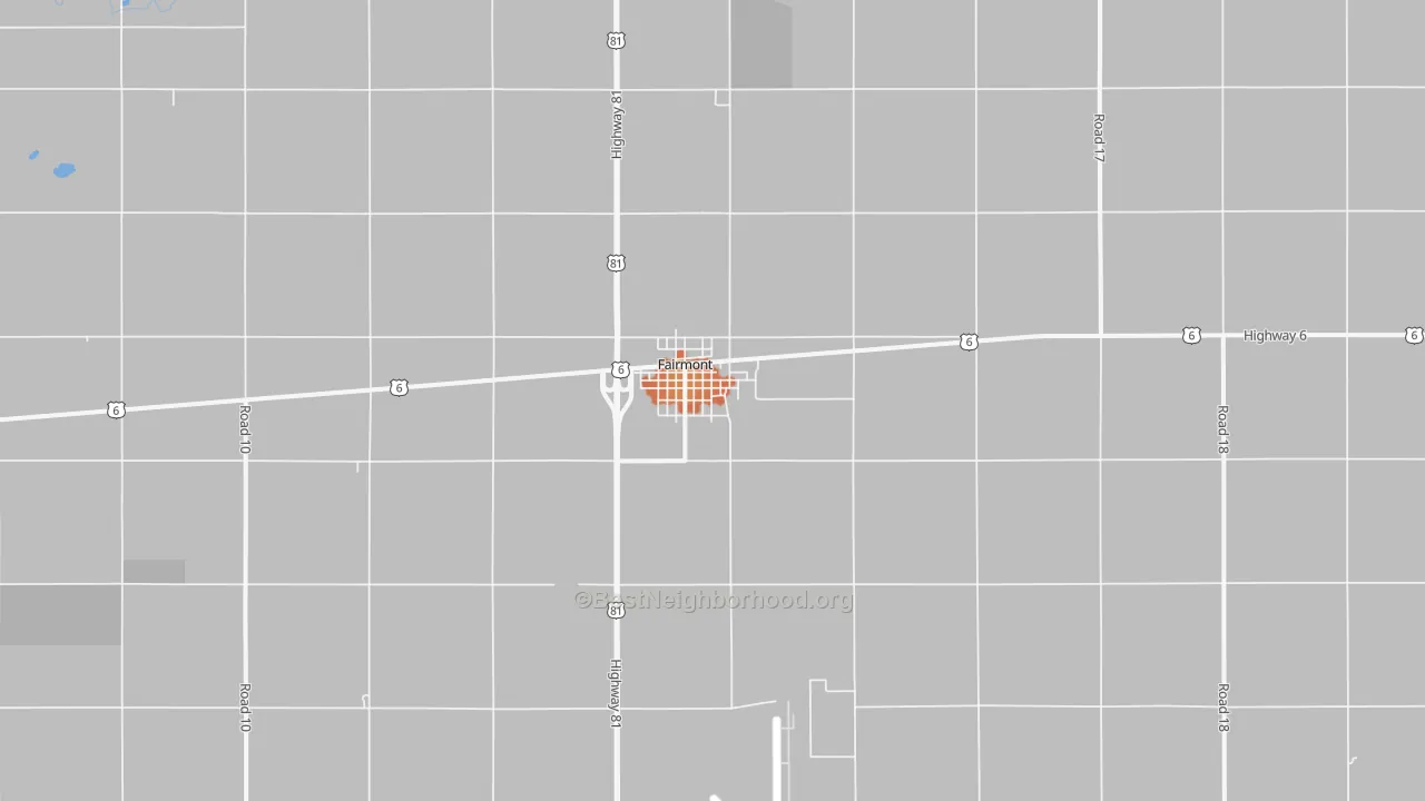 Bike Grade map of 68354, NE