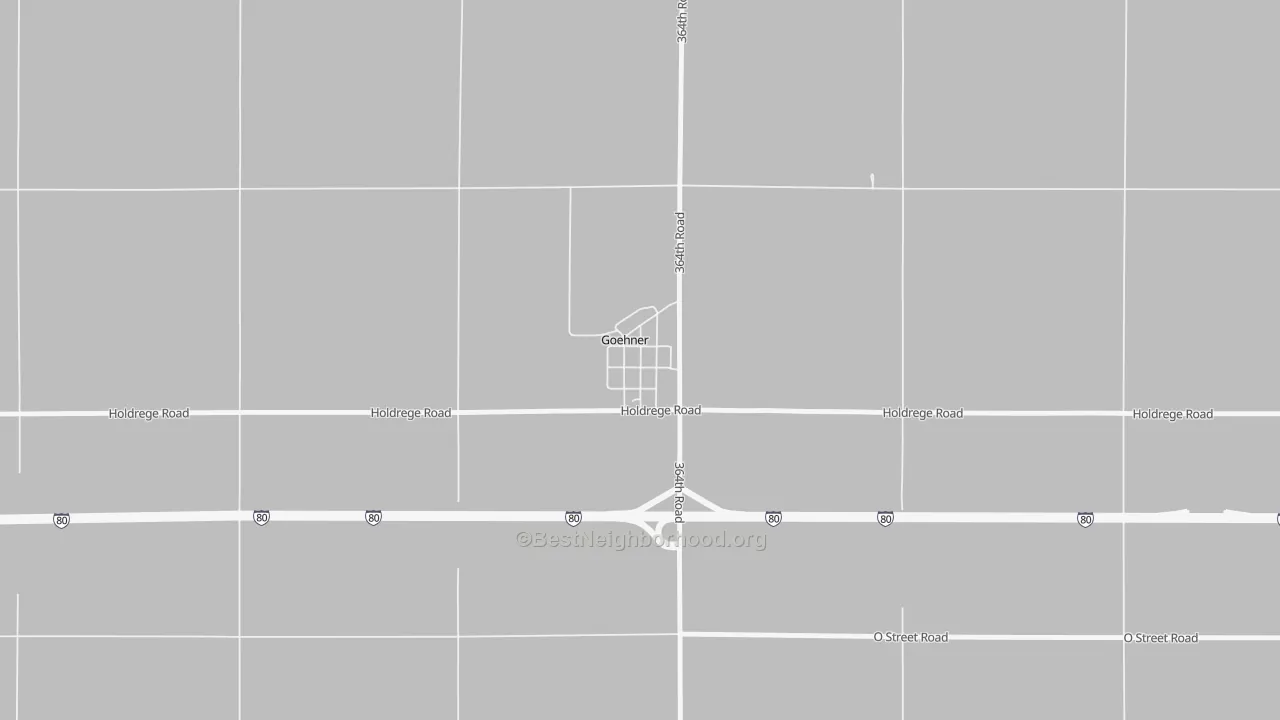 Bike Grade map of 68364, NE