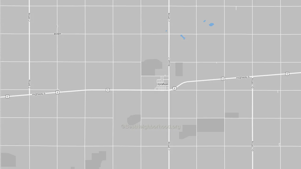 Bike Grade map of 68365, NE