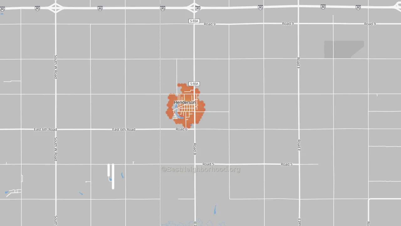 Bike Grade map of 68371, NE