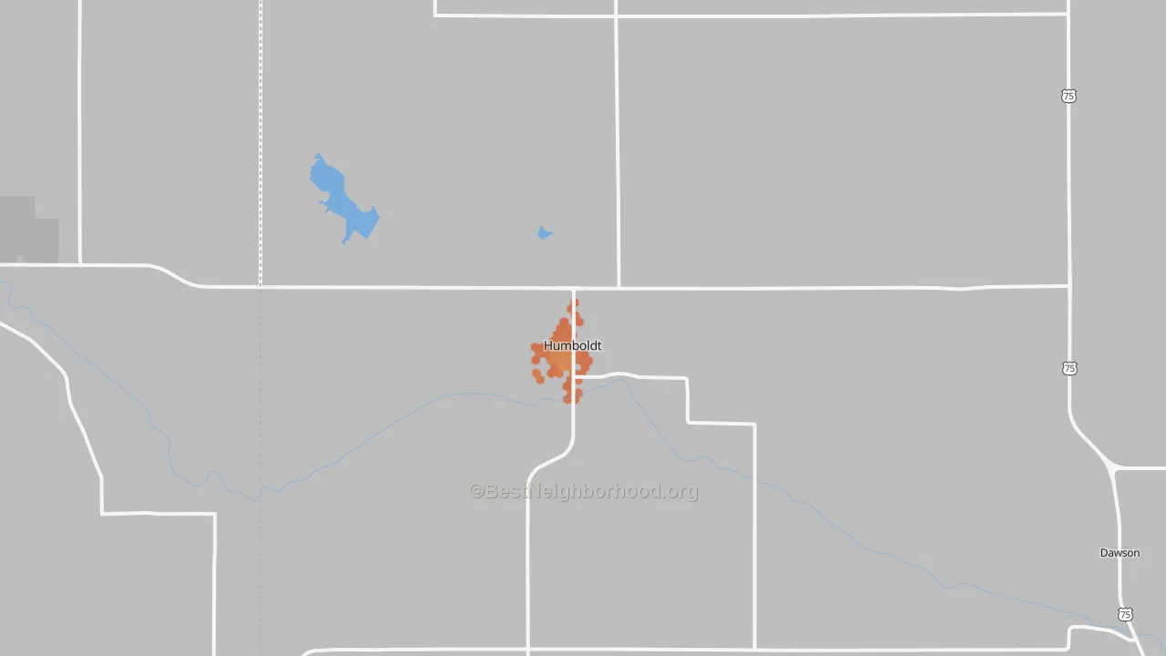 Bike Grade map of 68376, NE