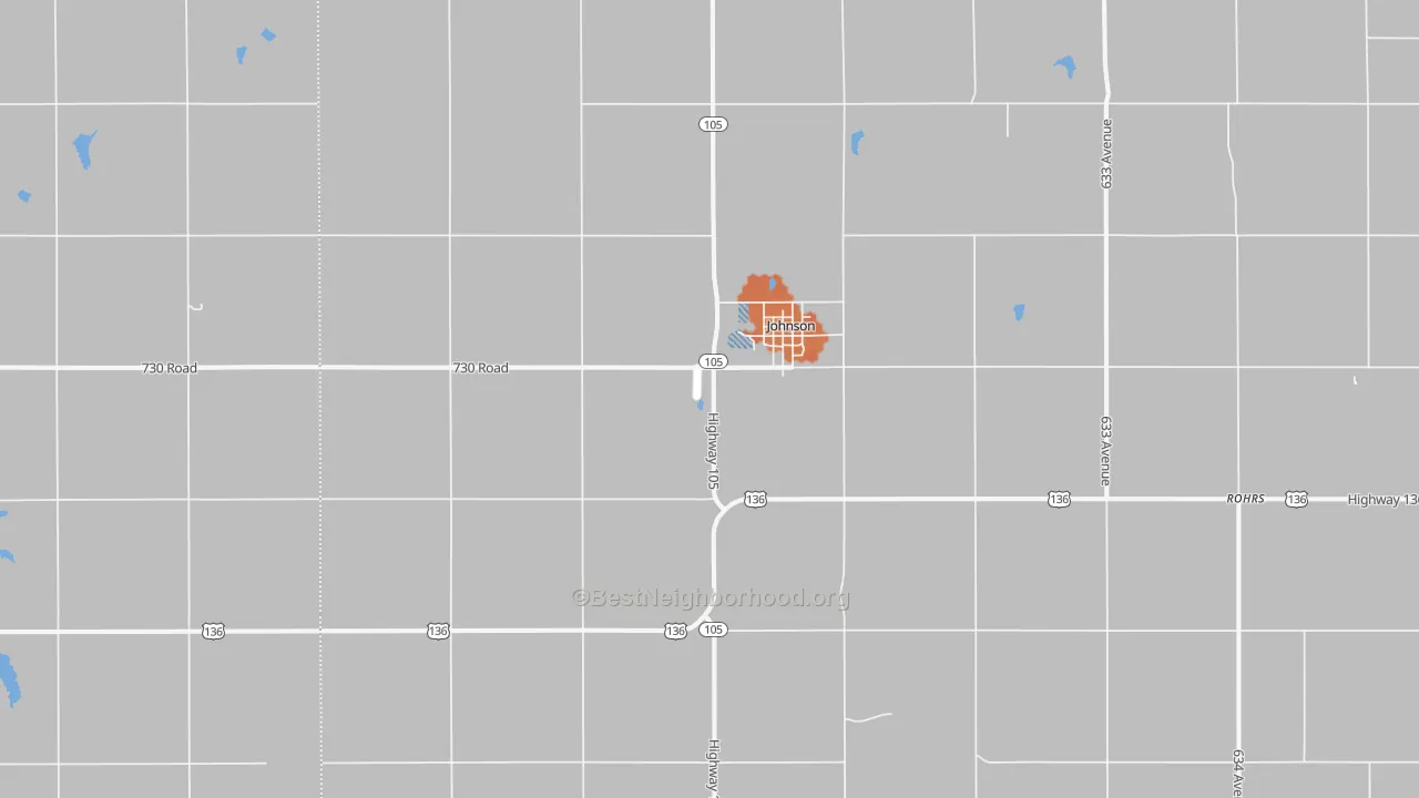 Bike Grade map of 68378, NE