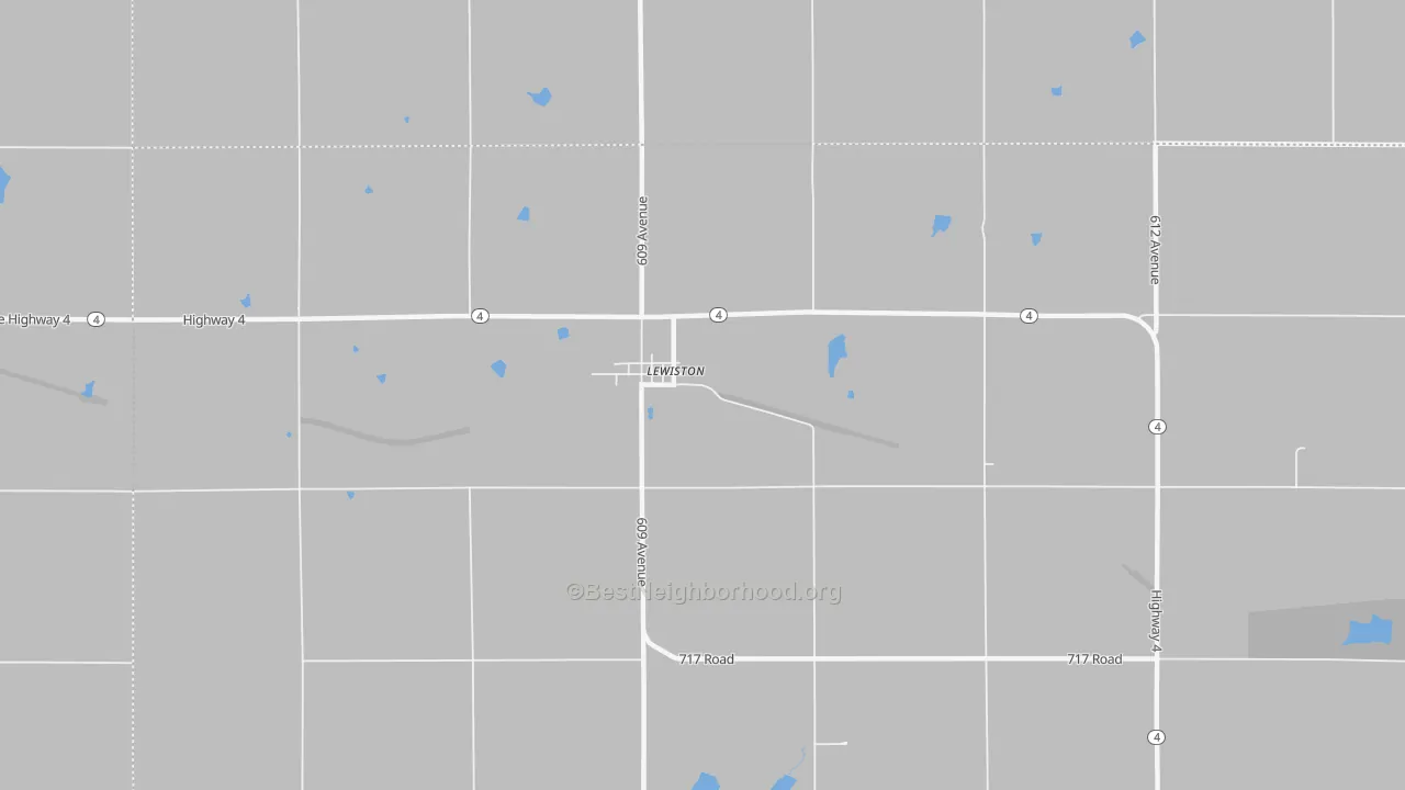 Bike Grade map of 68380, NE