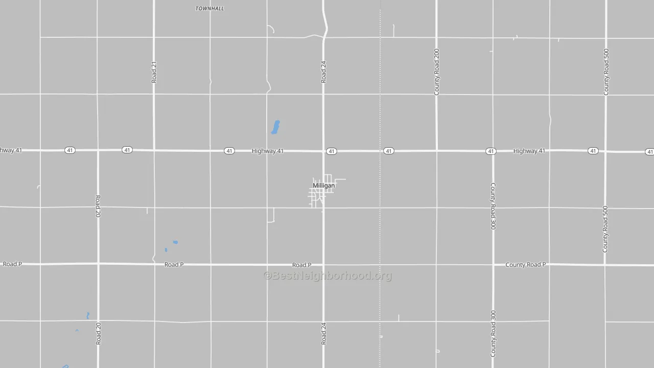 Bike Grade map of 68406, NE