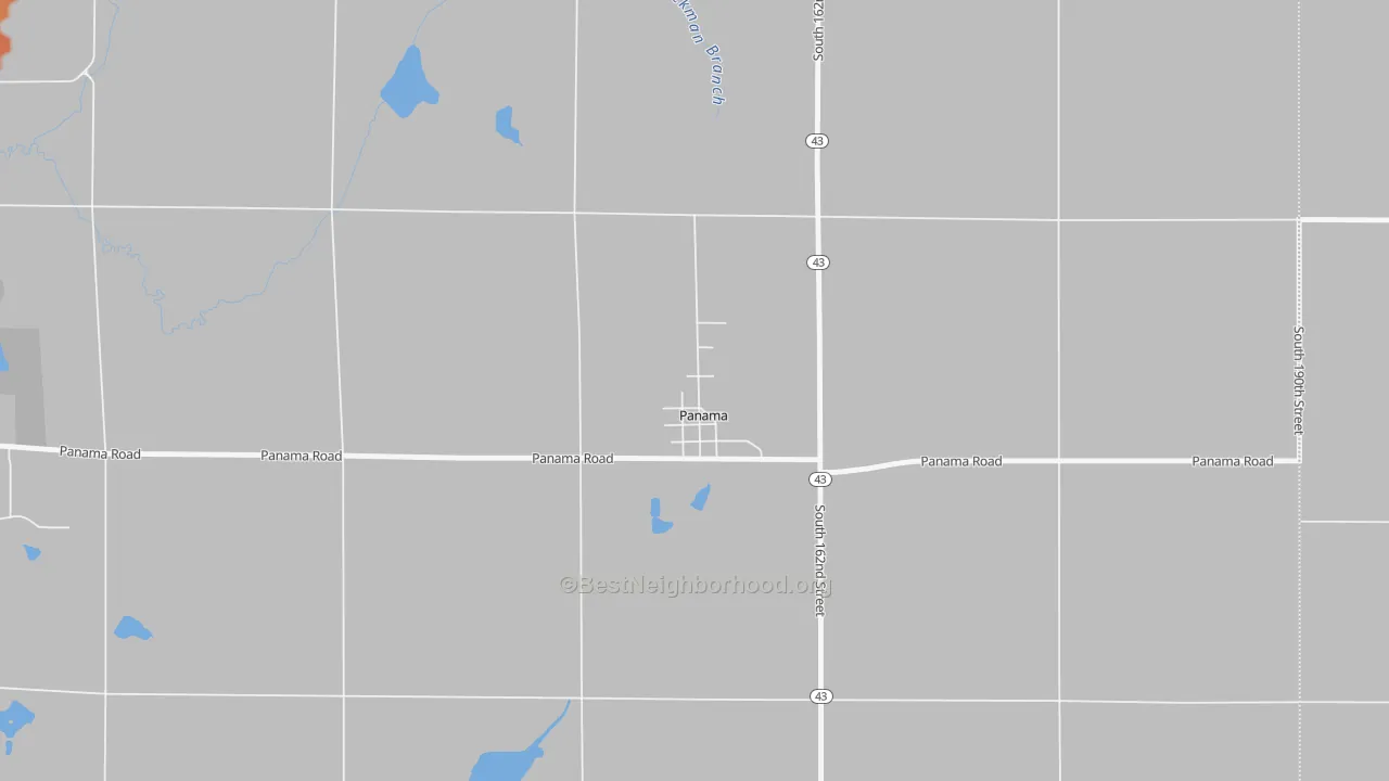 Bike Grade map of 68419, NE