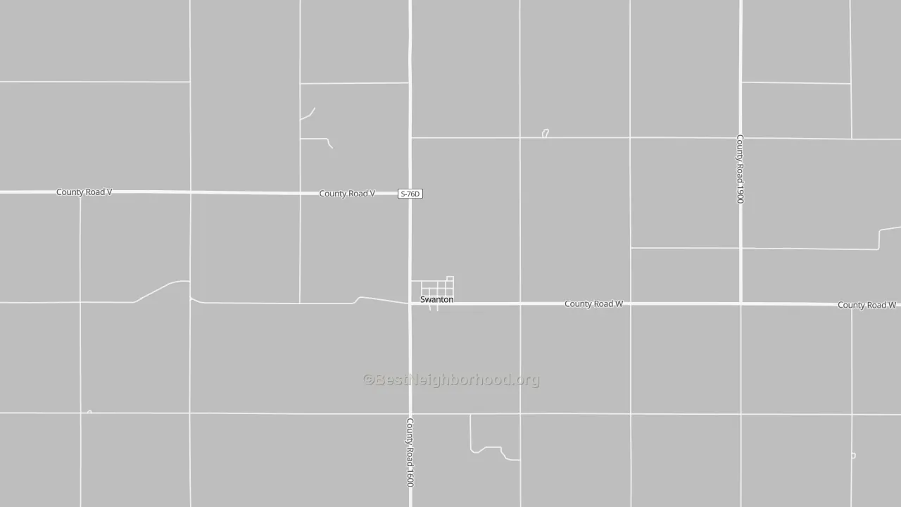 Bike Grade map of 68445, NE