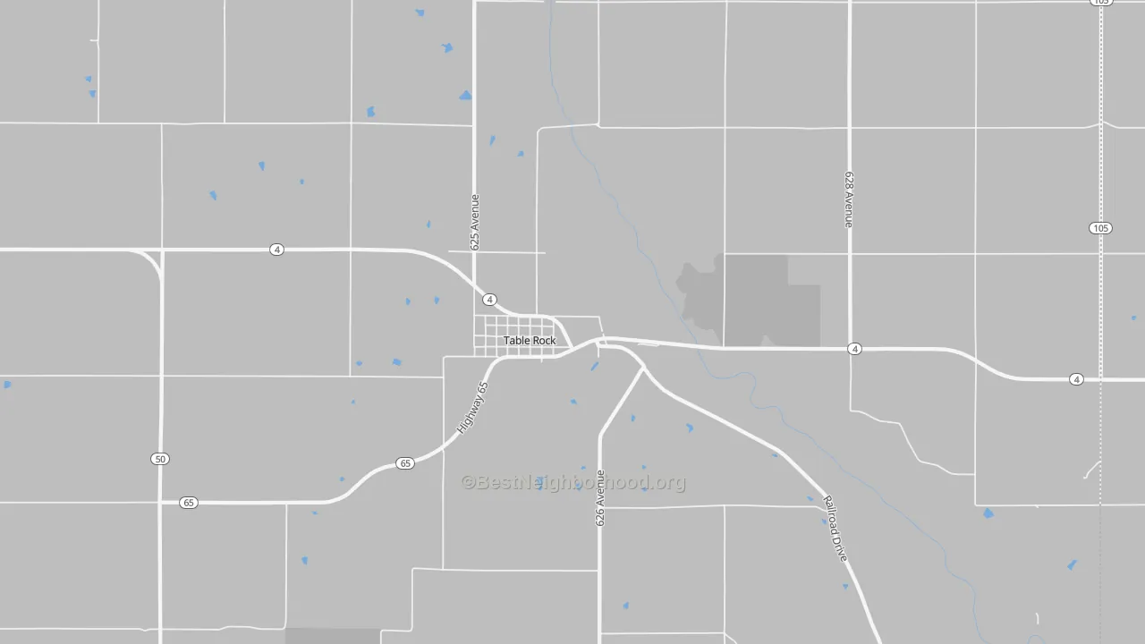 Bike Grade map of 68447, NE