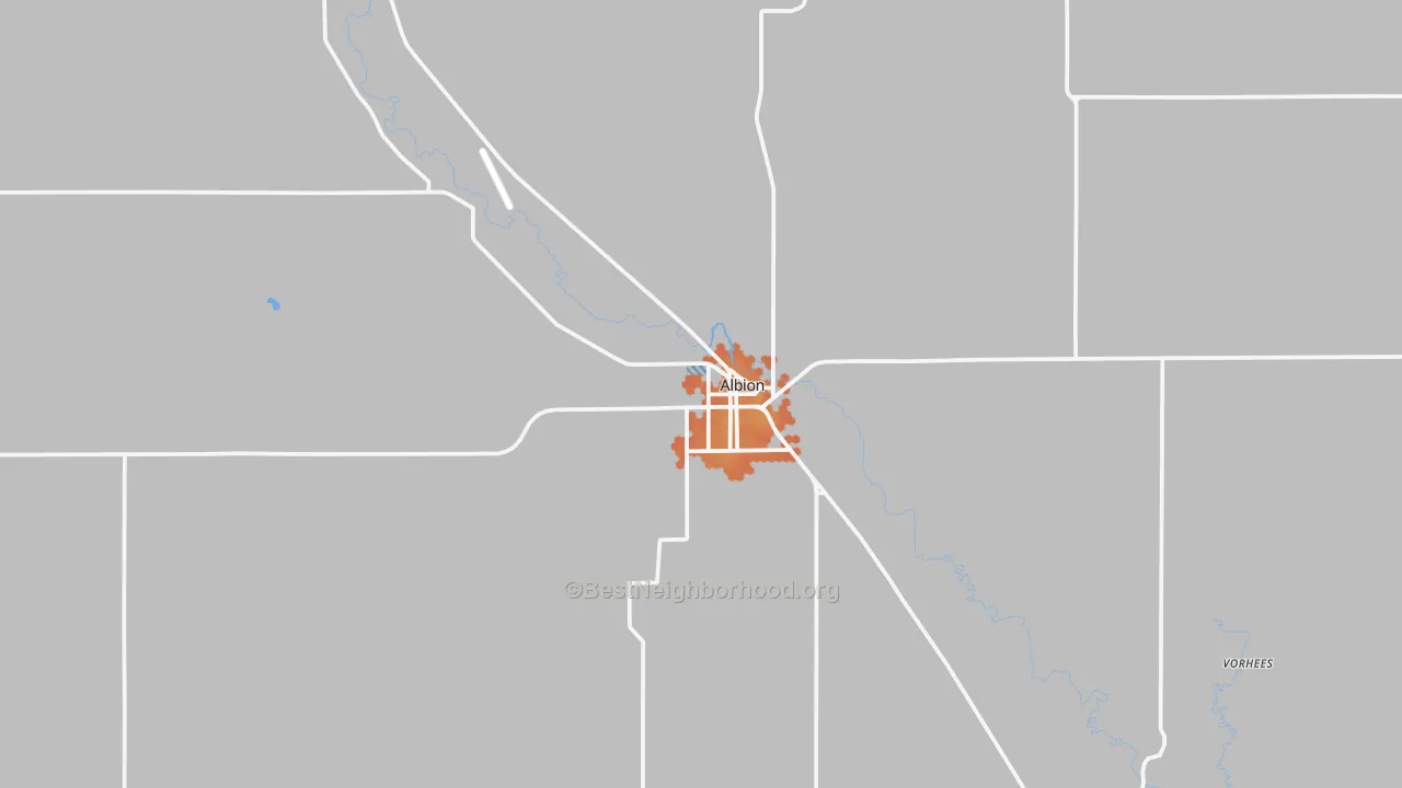 Bike Grade map of 68620, NE