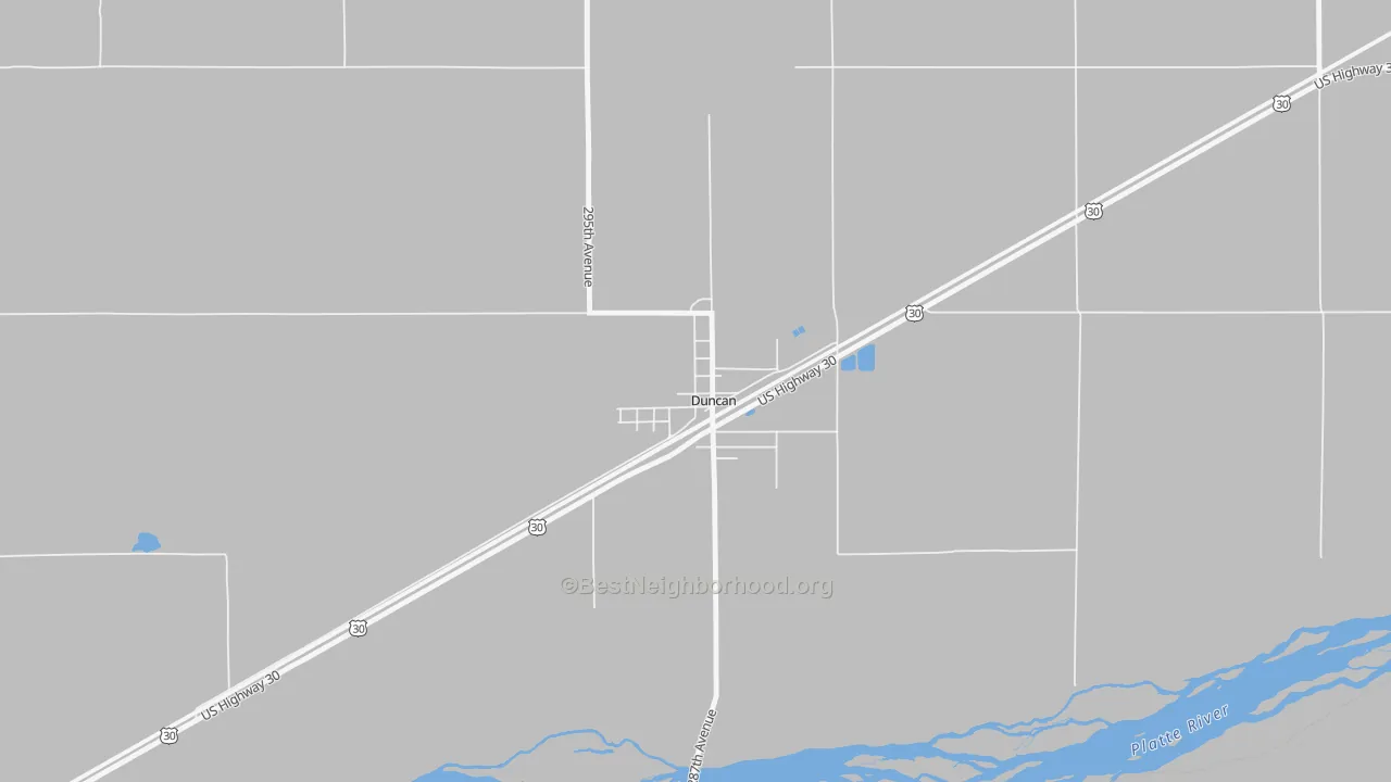 Bike Grade map of 68634, NE