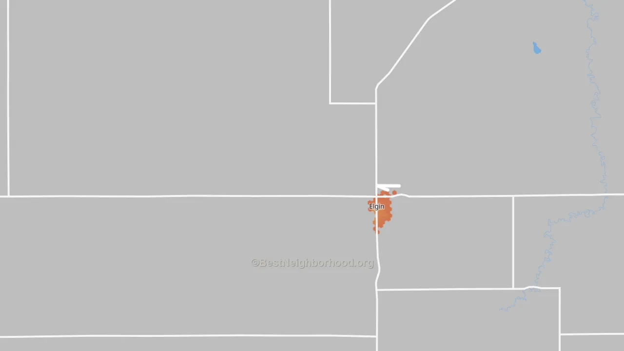 Bike Grade map of 68636, NE