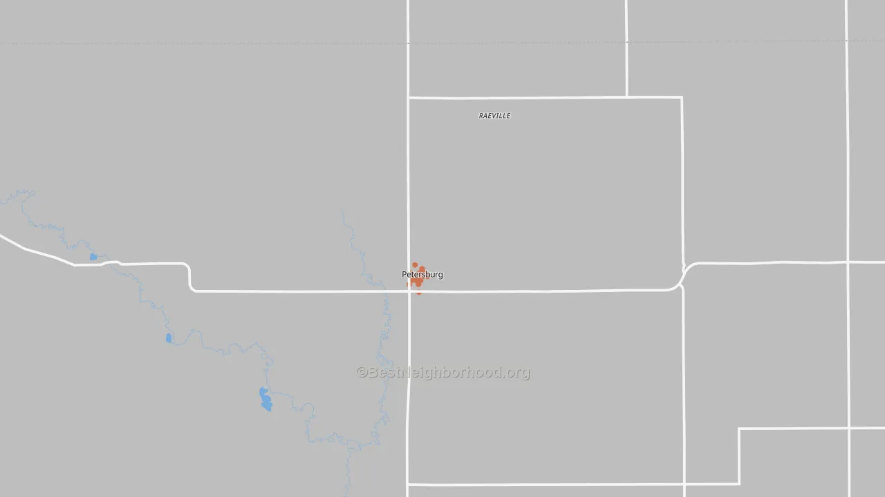 Bike Grade map of 68652, NE