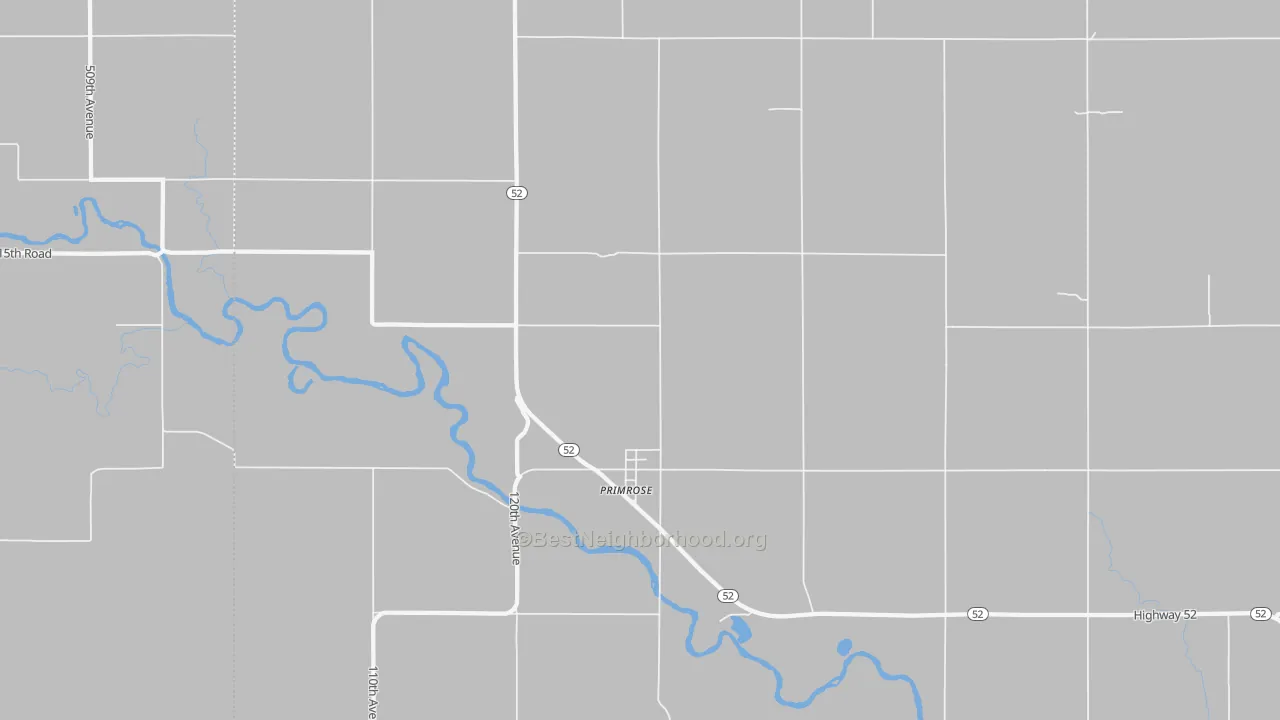 Bike Grade map of 68655, NE