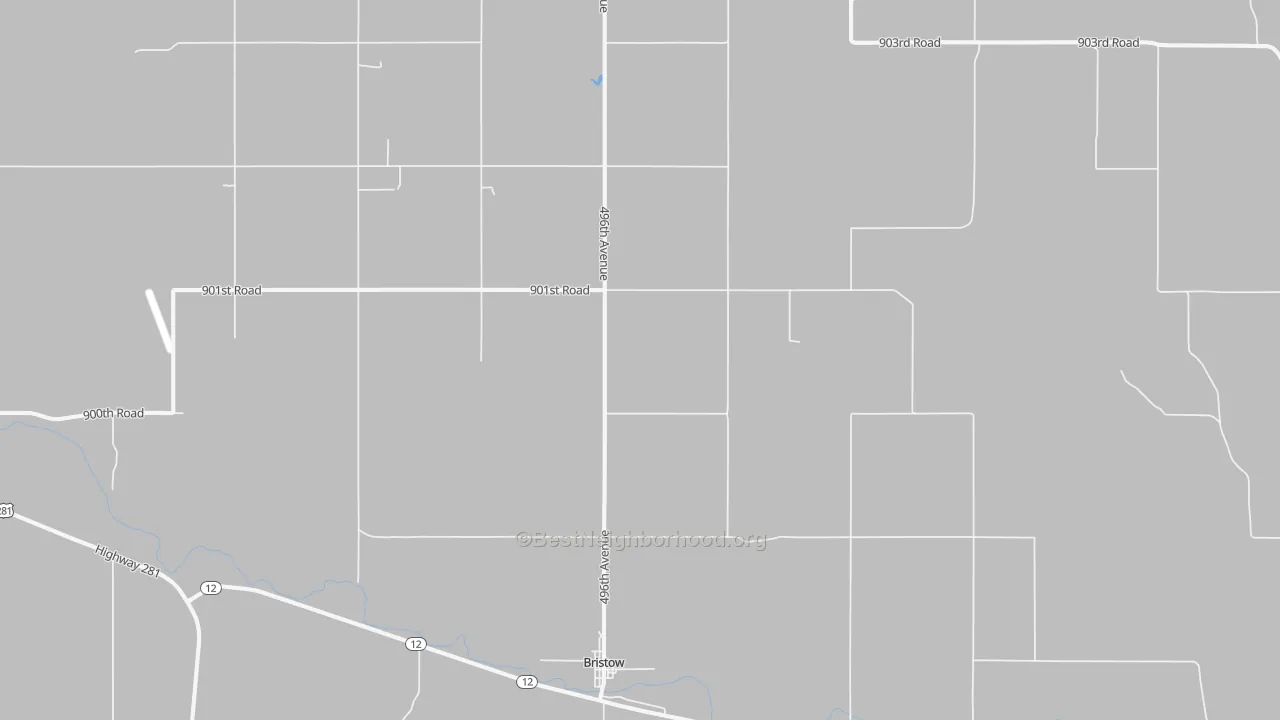 Bike Grade map of 68719, NE