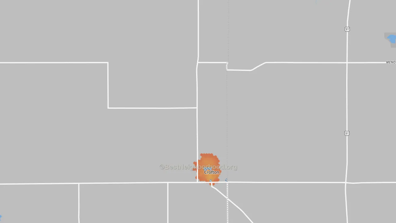 Bike Grade map of 68730, NE