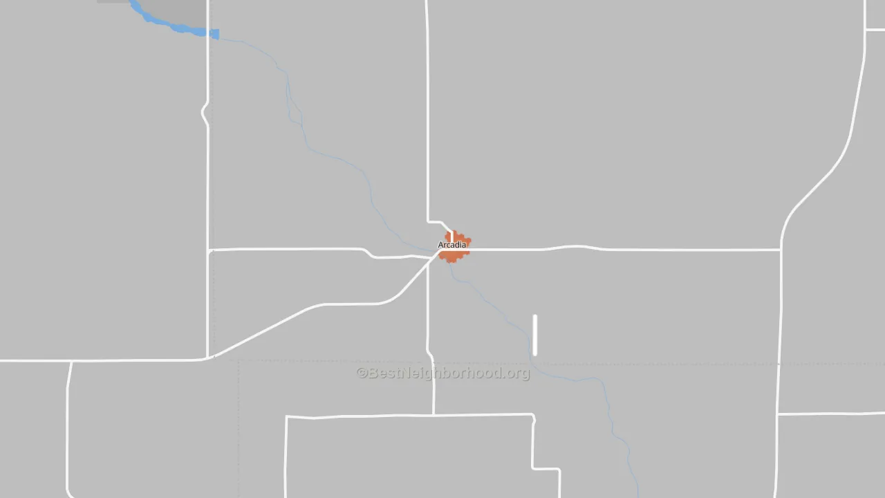 Bike Grade map of 68815, NE