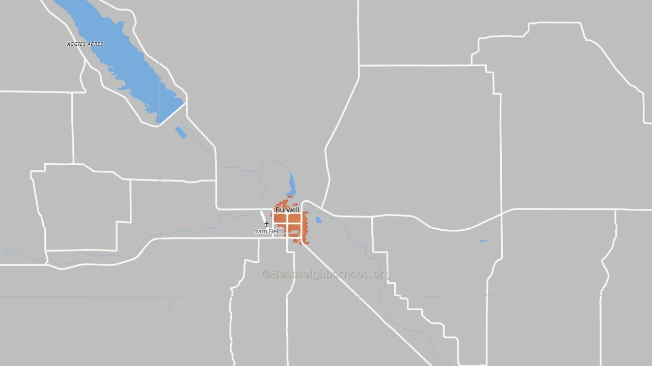 Bike Grade map of 68823, NE