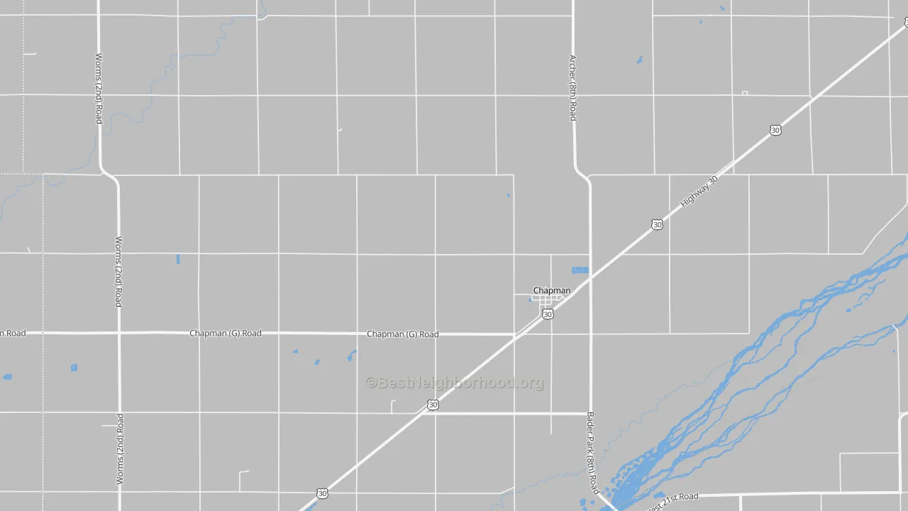 Bike Grade map of 68827, NE