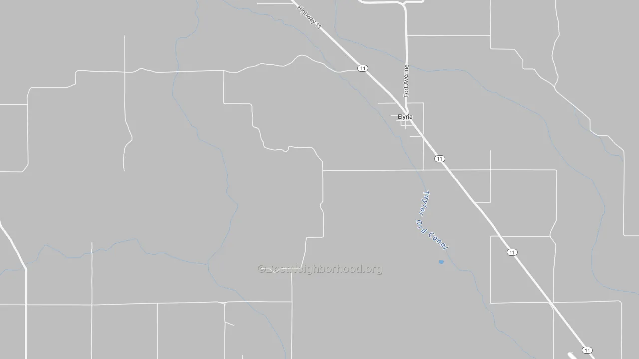 Bike Grade map of 68837, NE