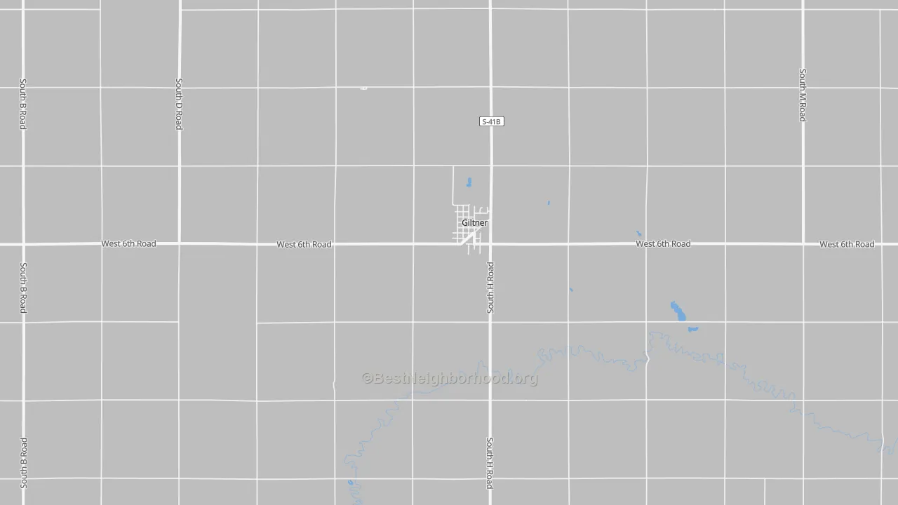 Bike Grade map of 68841, NE