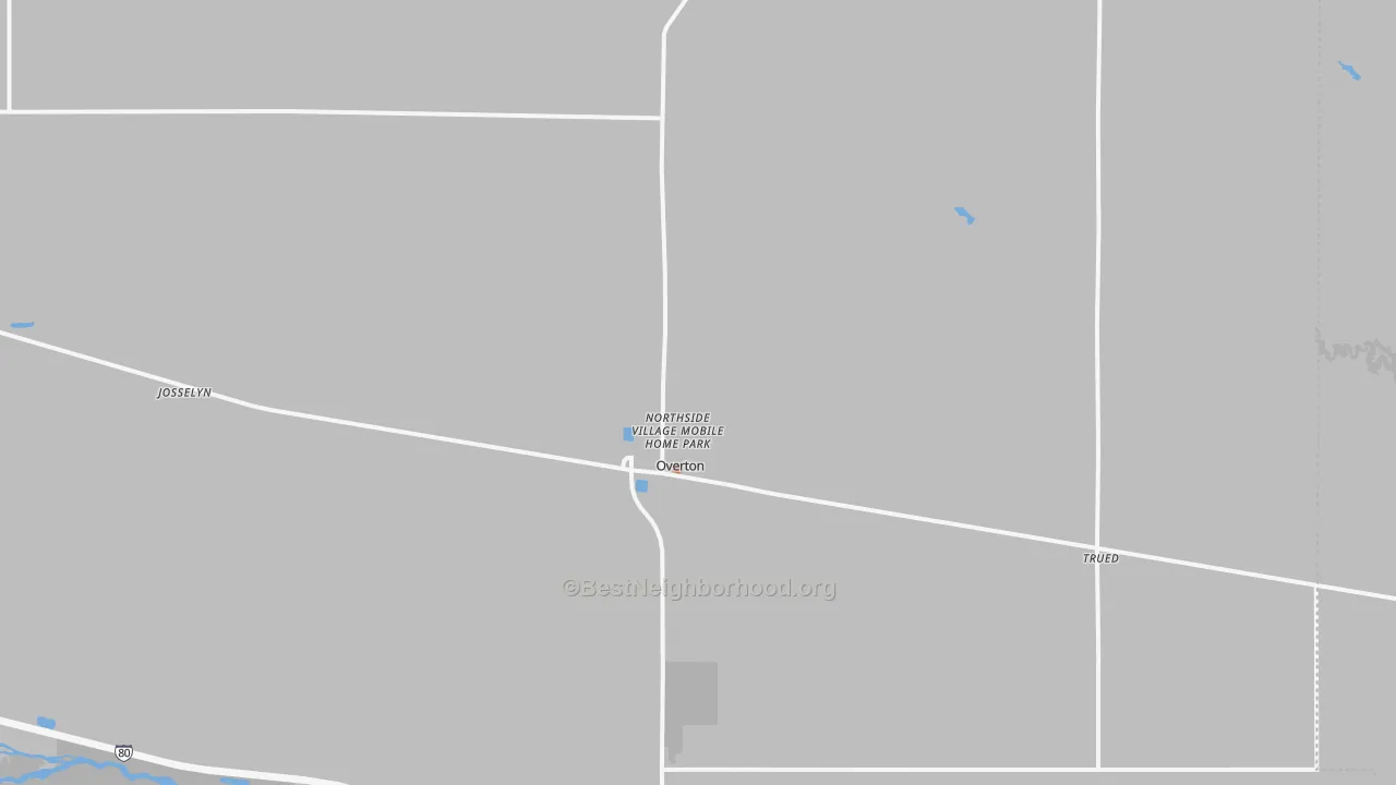 Bike Grade map of 68863, NE