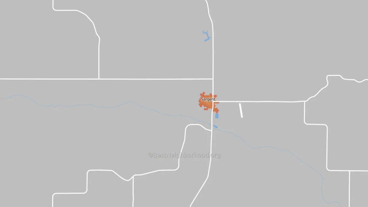 Bike Grade map of 68874, NE
