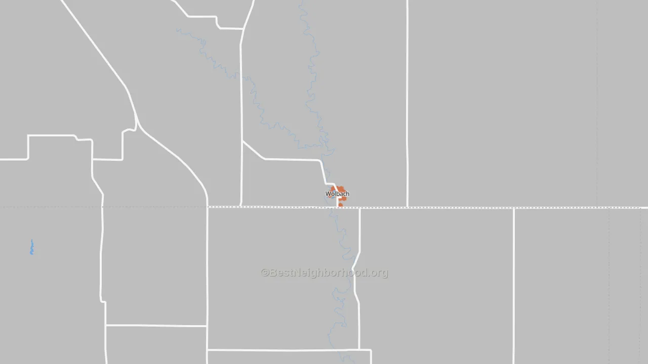 Bike Grade map of 68882, NE