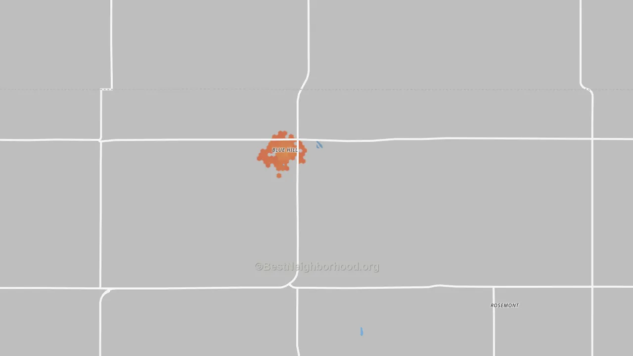 Bike Grade map of 68930, NE