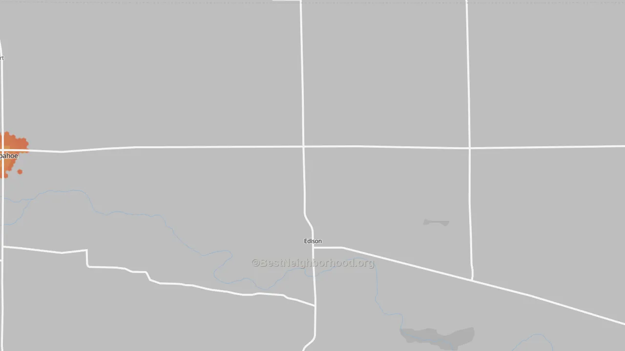 Bike Grade map of 68936, NE