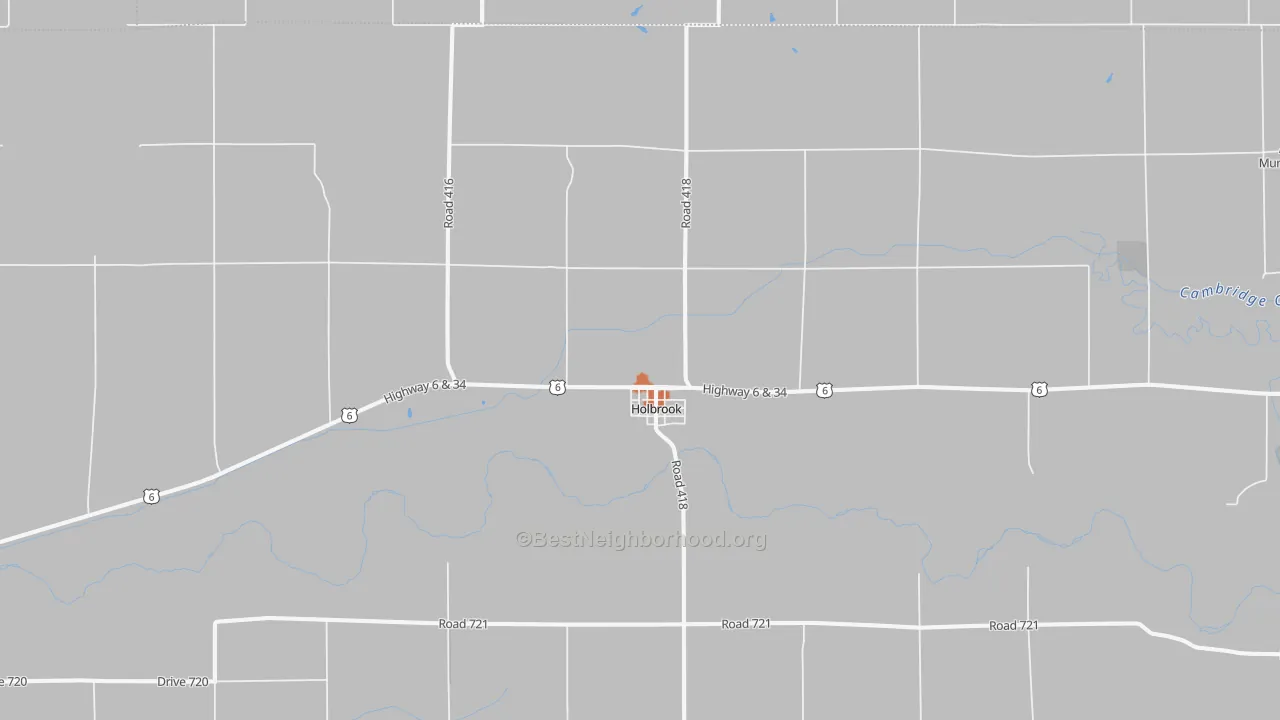 Bike Grade map of 68948, NE