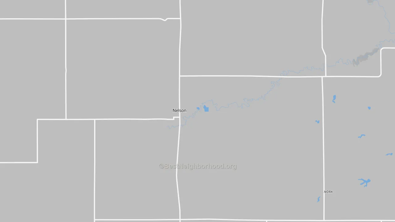 Bike Grade map of 68961, NE
