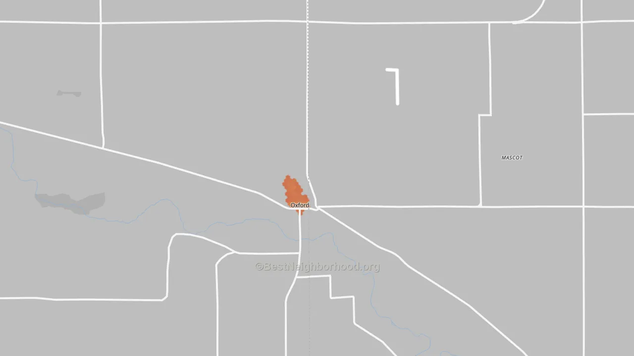 Bike Grade map of 68967, NE