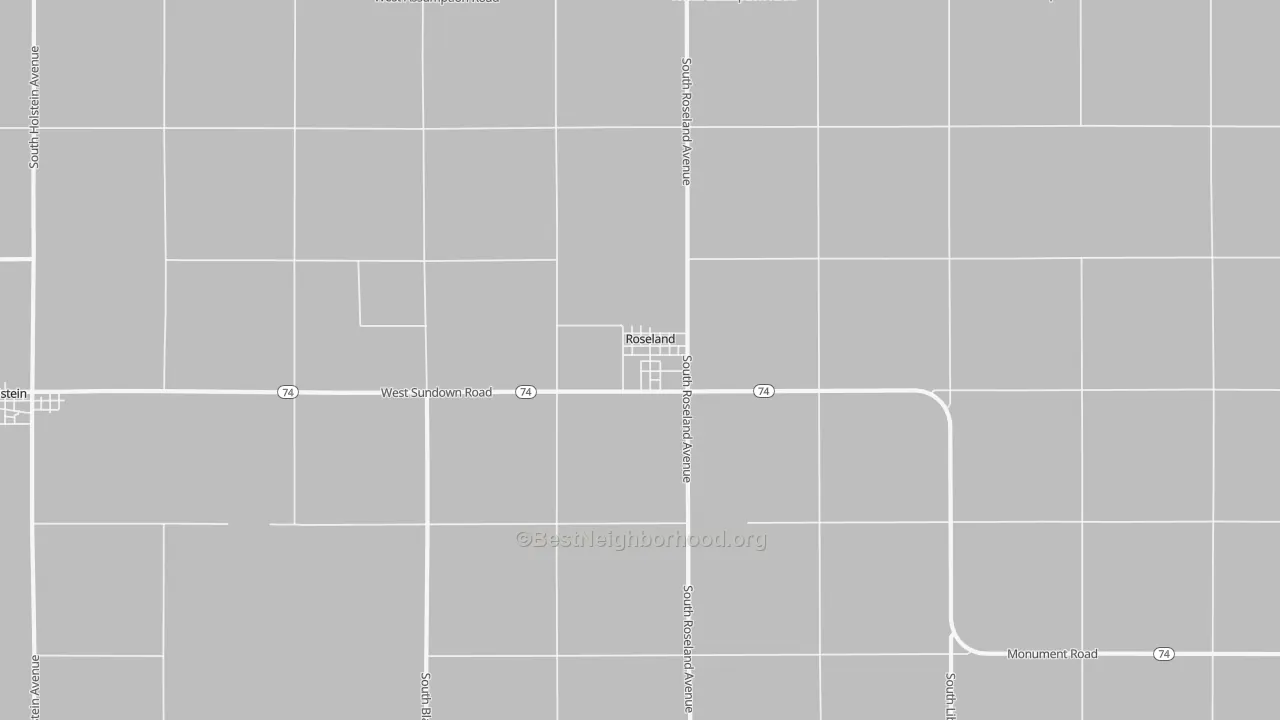 Bike Grade map of 68973, NE