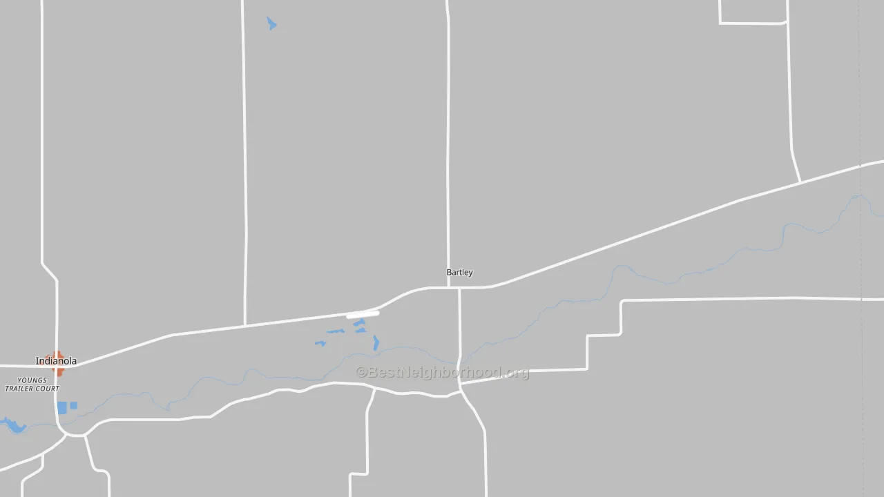 Bike Grade map of 69020, NE