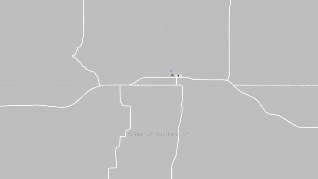 Bike Grade map of 69029, NE