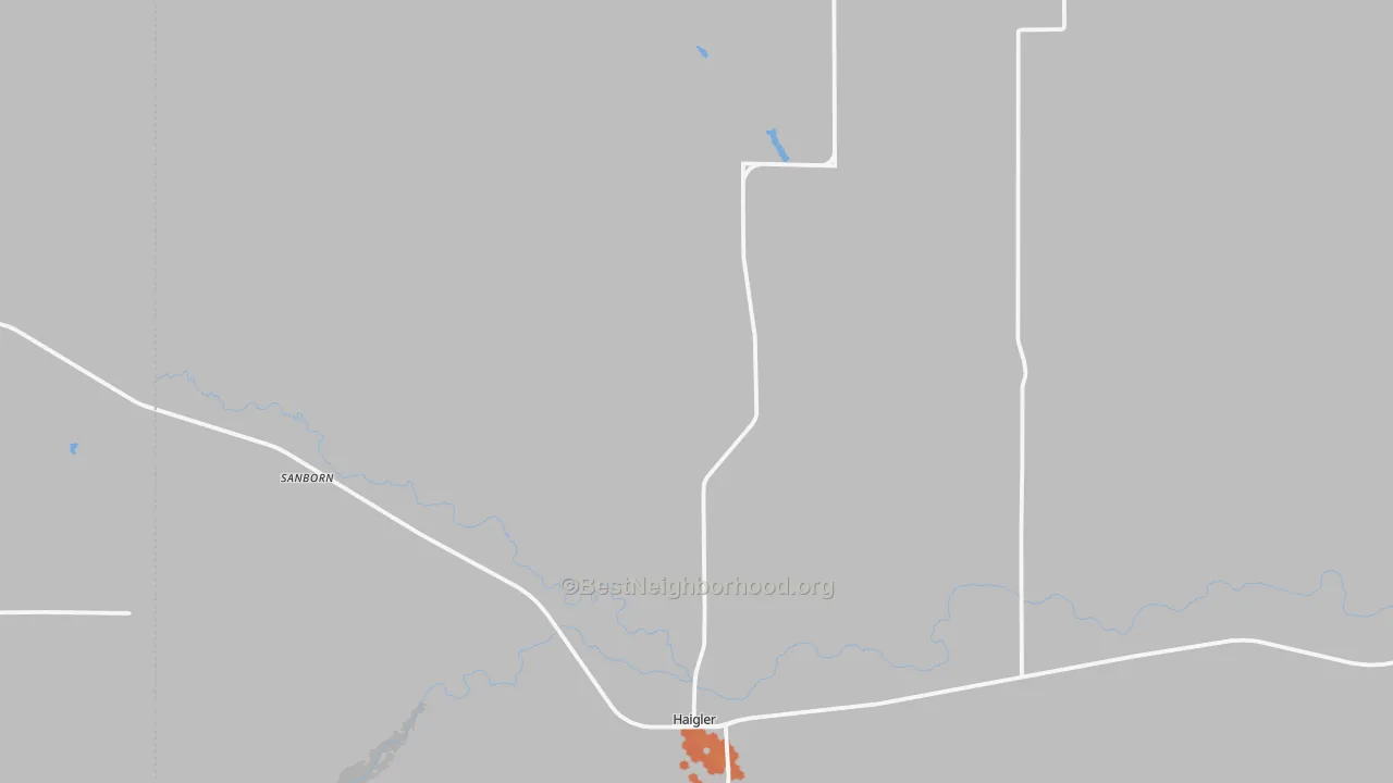 Bike Grade map of 69030, NE
