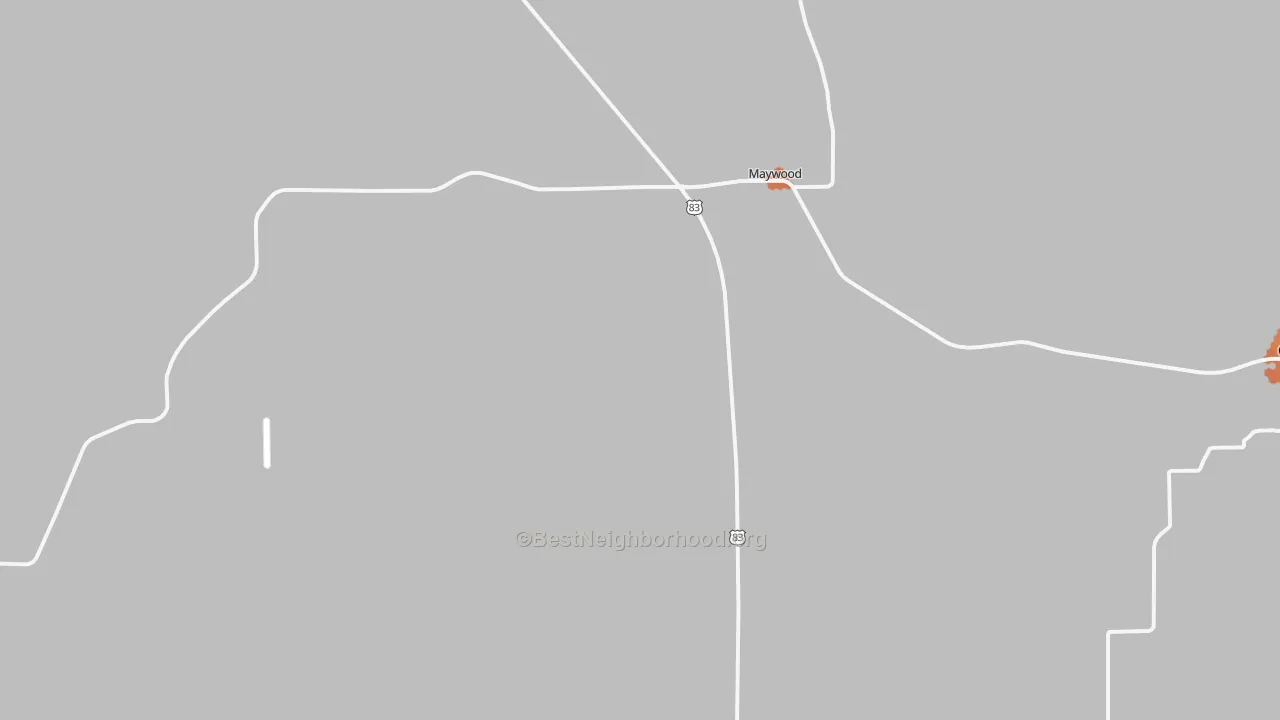 Bike Grade map of 69038, NE