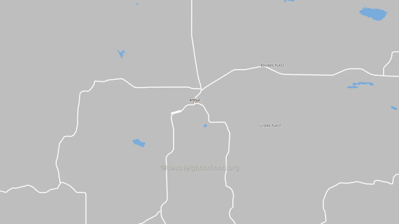 Bike Grade map of 69121, NE