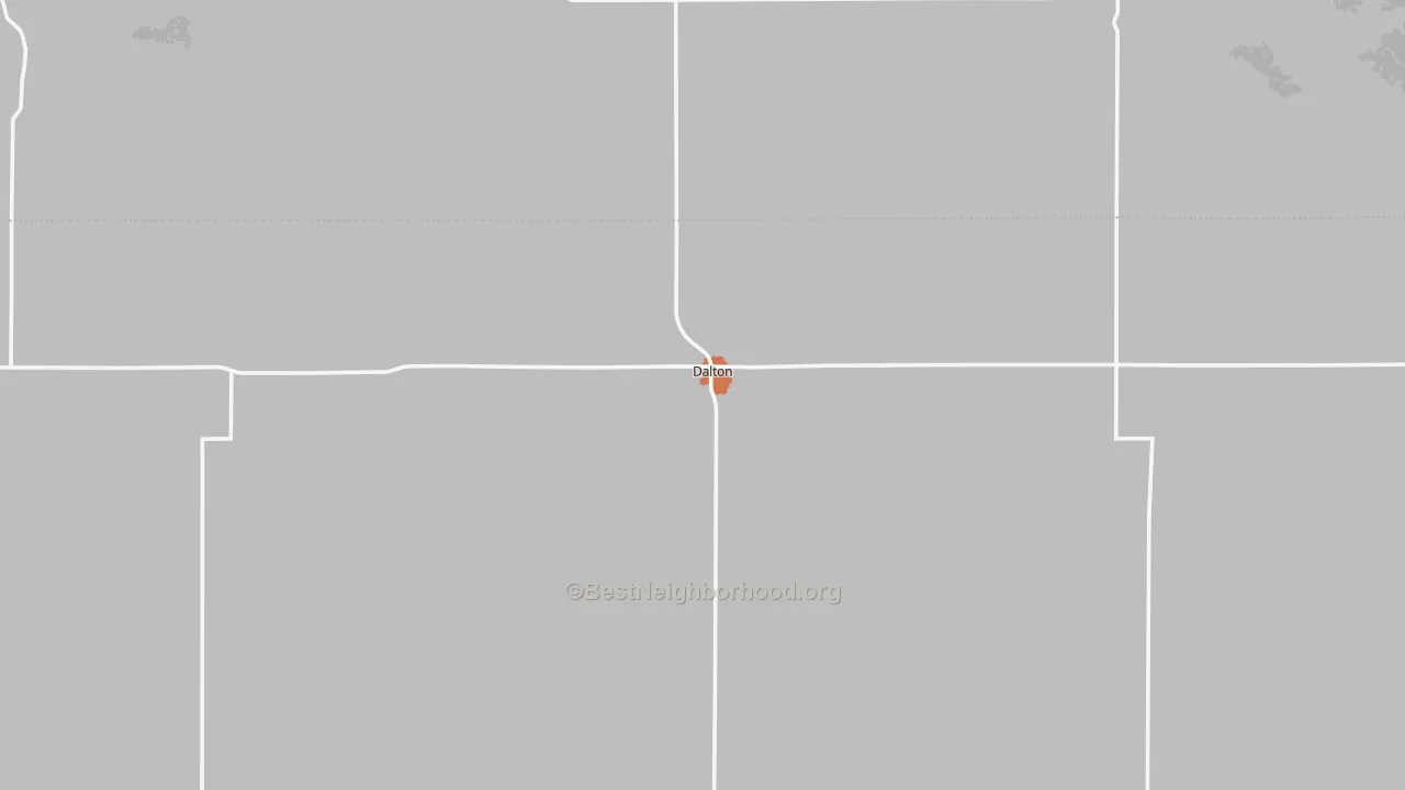 Bike Grade map of 69131, NE